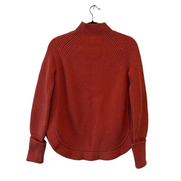 Treasure & Bond Mock Neck sweater Medium in red ochre - Picture 5 of 6